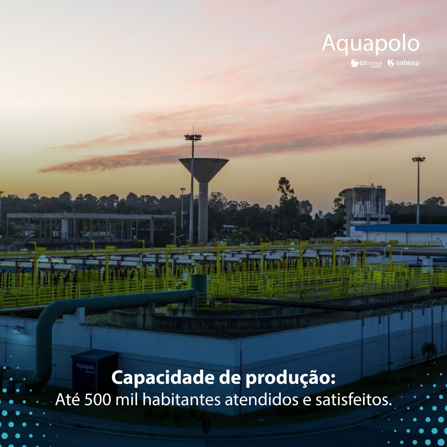 Água reciclada da Aquapolo abasteceria milhões de pessoas